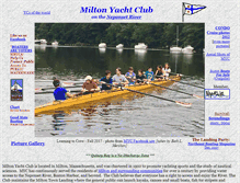 Tablet Screenshot of miltonyachtclub.org